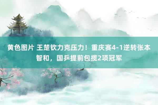 黄色图片 王楚钦力克压力！重庆赛4-1逆转张本智和，国乒提前包揽2项冠军