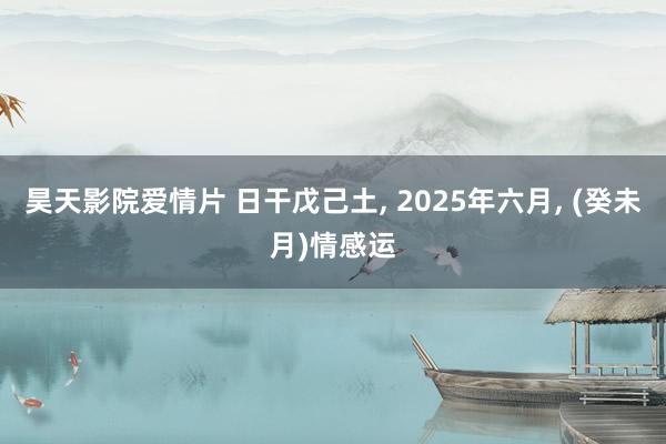 昊天影院爱情片 日干戊己土， 2025年六月， (癸未月)情感运